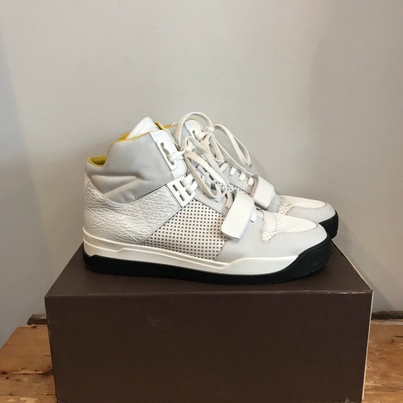 louis vuitton white high tops